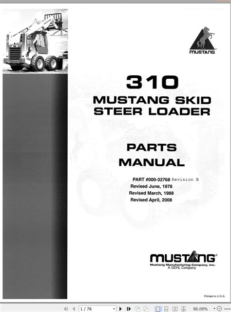 mustang 310 skid steer manual|mustang 310 k341 problems.